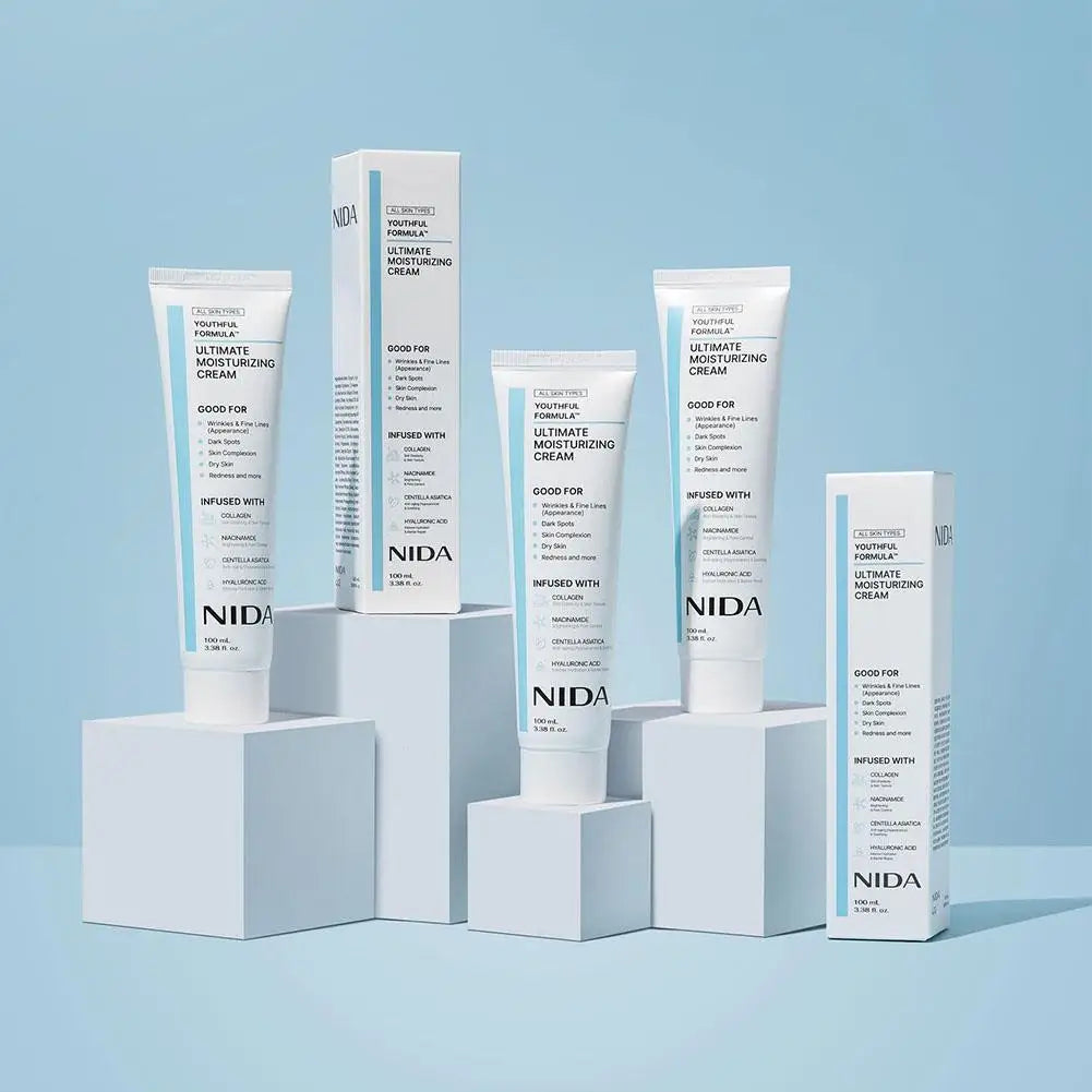 Hidratante NIDA Multiacción - Rejuvenecedora Facial  -Repara los Daños - Crema Definitiva para Todo Tipo de Piel.