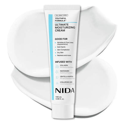 Hidratante NIDA Multiacción - Rejuvenecedora Facial  -Repara los Daños - Crema Definitiva para Todo Tipo de Piel.